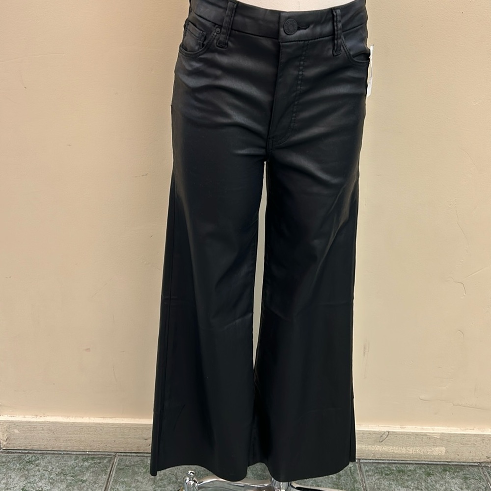 Kut from the Kloth Black Wide Leg Faux Leather Pants